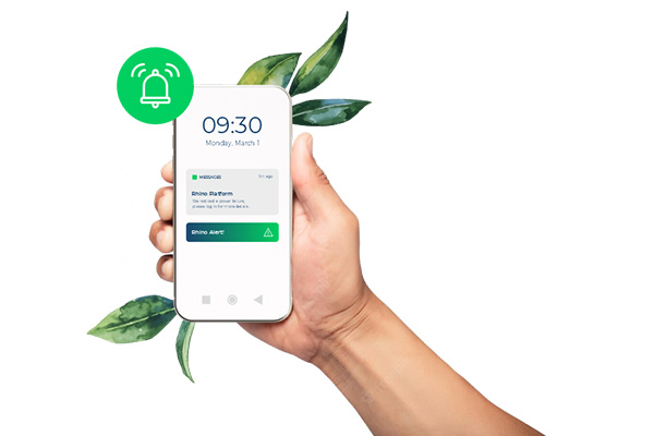 Rhino energy platform mobile alerts