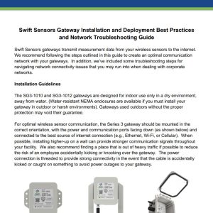 Swift Sensors - Product Documentation